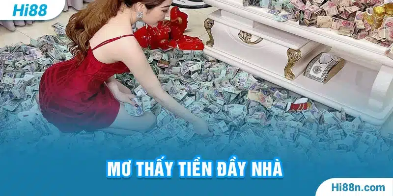 Nằm mơ thấy tiền chất đầy nhà 